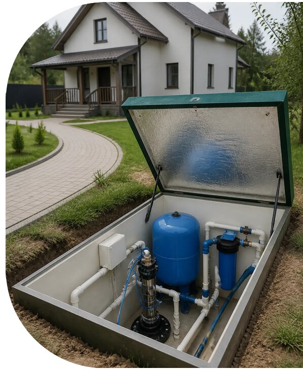 Автономное водоснабжение дома в Пугачёве от 152400 р. | АПаруса-Пгч